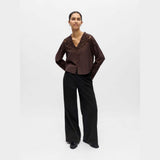 OBJECT OBJISLA Detailed Shirt In Seal Brown