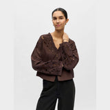 OBJECT OBJISLA Detailed Shirt In Seal Brown
