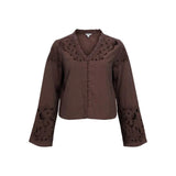 OBJECT OBJISLA Detailed Shirt In Seal Brown