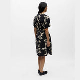 OBJECT OBJJACIRA Printed Shirt Dress In Black