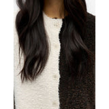 OBJECT OBJKIMIA Knitted Vest In White Sand