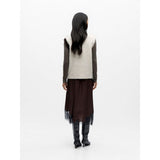 OBJECT OBJKIMIA Knitted Vest In White Sand