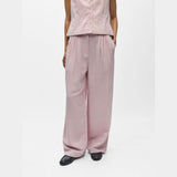 OBJECT OBJMOLLY Loose Fit Trousers In Lilac Pink