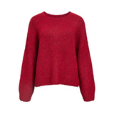 OBJECT OBJSAGGIA Knitted Pullover In Karanda Red