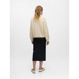 OBJECT OBJSAGGIA Knitted Pullover In Sandshell