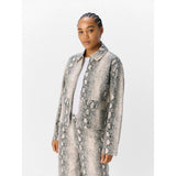 OBJECT OBJWESTI Snake Print Jacket In Tofu