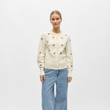 OBJECT Thess Long-sleeve Knit Cardigan In Birch