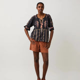 Odd Molly Amira Blouse Deep Asphalt