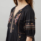 Odd Molly Amira Short Dress Deep Asphalt