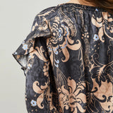Odd Molly Riley Blouse Asphalt