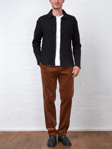 Oliver Spencer Long Sleeve Riviera Jersey Shirt Morval Black