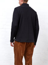 Oliver Spencer Long Sleeve Riviera Jersey Shirt Morval Black