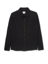 Oliver Spencer Long Sleeve Riviera Jersey Shirt Morval Black