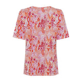 Olsen Abstract Print Top In Hannah Fit