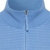 Olsen Eva Fit Ribbed Jacket With Zip Blue