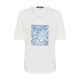 Olsen Flip Sequins Leo T-Shirt In Off White