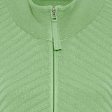 Olsen Jacket with zip and stand-up collar in Eva fit in Green