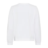 Olsen Jersey Style Jacket With Long Sleeves in Henny fit in White
