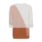 Olsen Knit Jumper With Pattern in Chloe Fit
