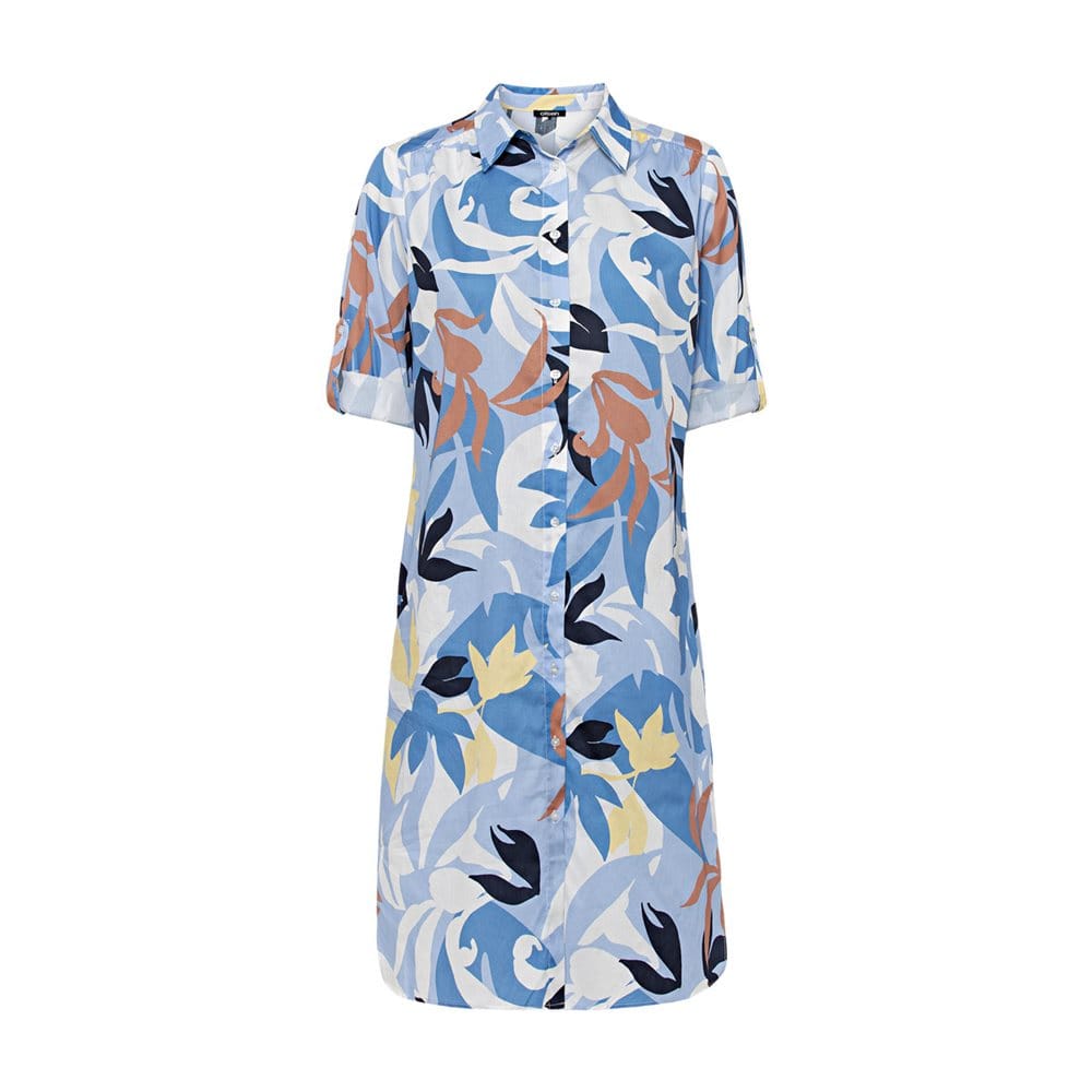 Olsen Leaf Print Shirt Dress Olsen Leaf Print Shirt Dress