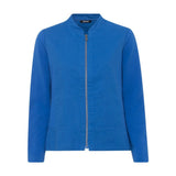 Olsen Linen Patch Jersey Jacket Cobalt