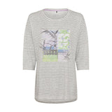 Olsen Long Sleeved Top With Dropped Shoulder in Cosima Fit