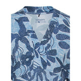 Olsen Midi Dress With V-neck Collar and Floral Pattern