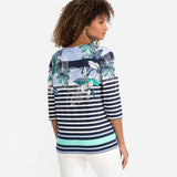 Olsen Mixed Pattern Top in Hannah Fit