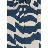 Olsen Modern Graphic Shirt In Navy