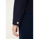 Olsen Piqué Jacket In Navy