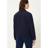 Olsen Piqué Jacket In Navy