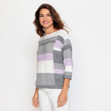 Olsen Slightly wide cut jumper in cora fit in Grey