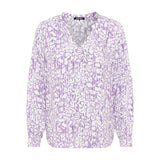 Olsen Slightly wider cut blouse with all-over print
