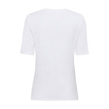 Olsen Slim Fit Top in Edda Fit With Frontal Print