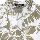 Olsen Straight Cut Leaf Print Dress