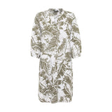 Olsen Straight Cut Leaf Print Dress