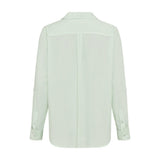 Olsen Striped Shirt With Frontal Pockets in Green