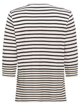 Olsen Striped Top With Frontal Design In Hannah Fit