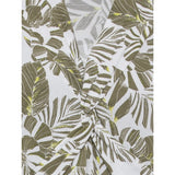 Olsen V Neck Dress With Leaf Print