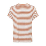 Olsen V-neck Top with stripes in Cosima Fit