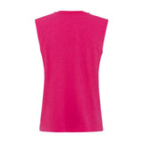 Olsen Vest Top With embroidery Neckline in Hannah Fit