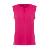 Olsen Vest Top With embroidery Neckline in Hannah Fit