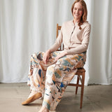 One Hundred Stars Palazzo Pants In Hummingbird Nude