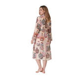 One Hundred Stars Perfume Bottles Gown In Blush