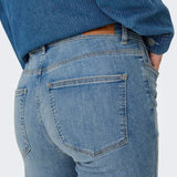 ONLY ONLANN Flared Fit Jeans In Light Blue Denim 32 Length