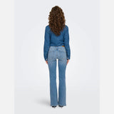 ONLY ONLANN Flared Fit Jeans In Light Blue Denim 32 Length