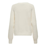 ONLY Onlella V-Neck Knit Cardigan in White