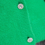 ONLY Onlella V-Neck Knit Cardigan in Green