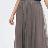 ONLY Mesh Midi Skirt in Rose Antler