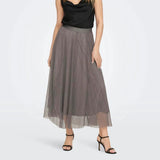 ONLY Mesh Midi Skirt in Rose Antler